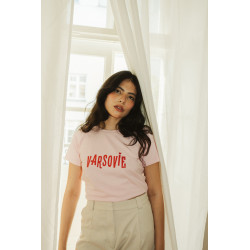 VARSOVIE RÓŻOWY T-SHIRT Z...