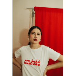 CZUŁOŚĆ BIAŁY T-SHIRT Z...